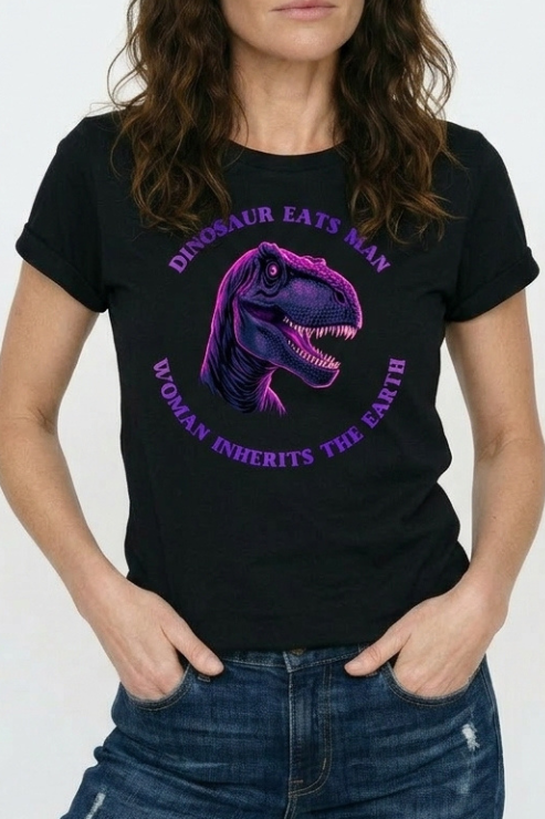 Woman Inherits Earth T-shirt Black
