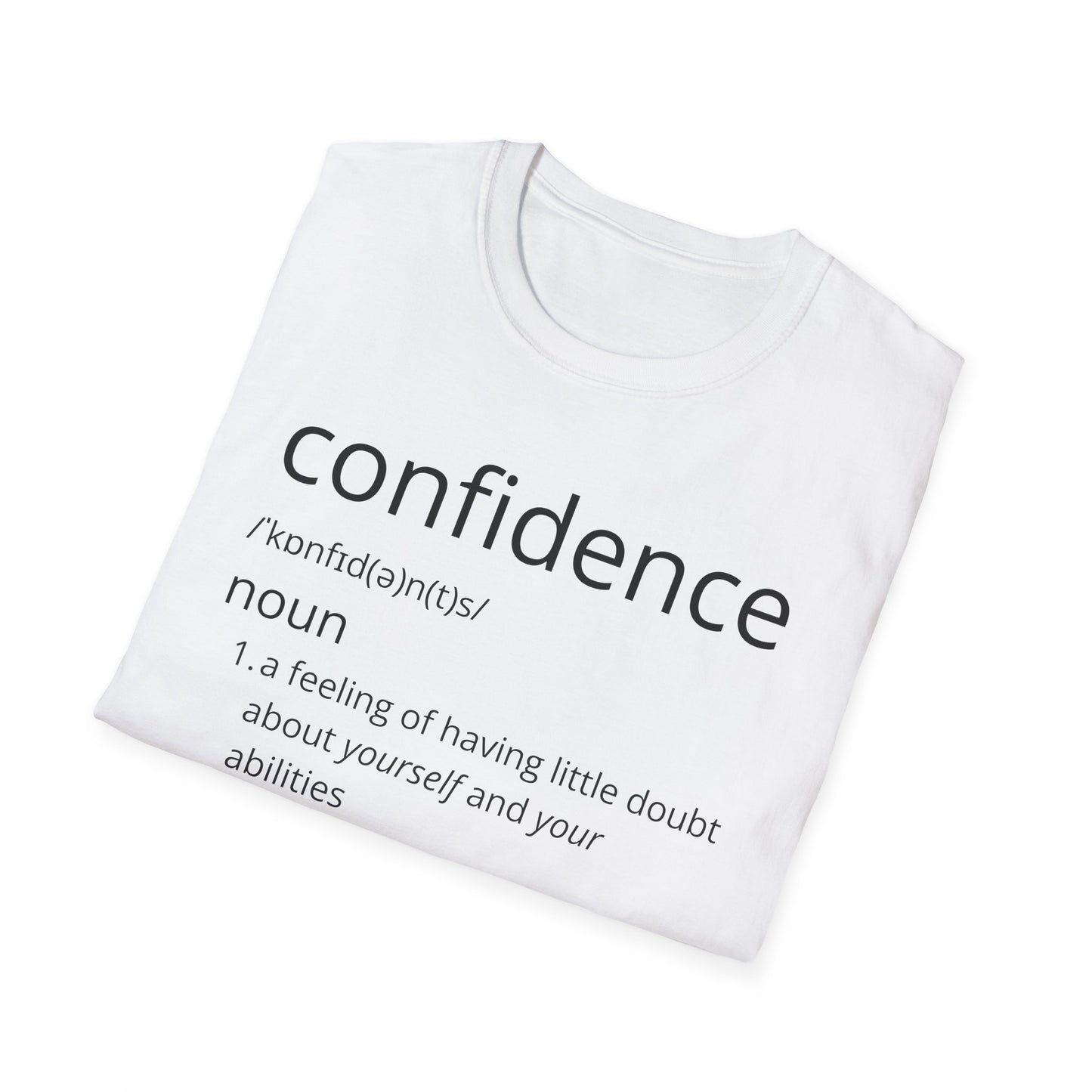 Confidence Definition T-Shirt Black