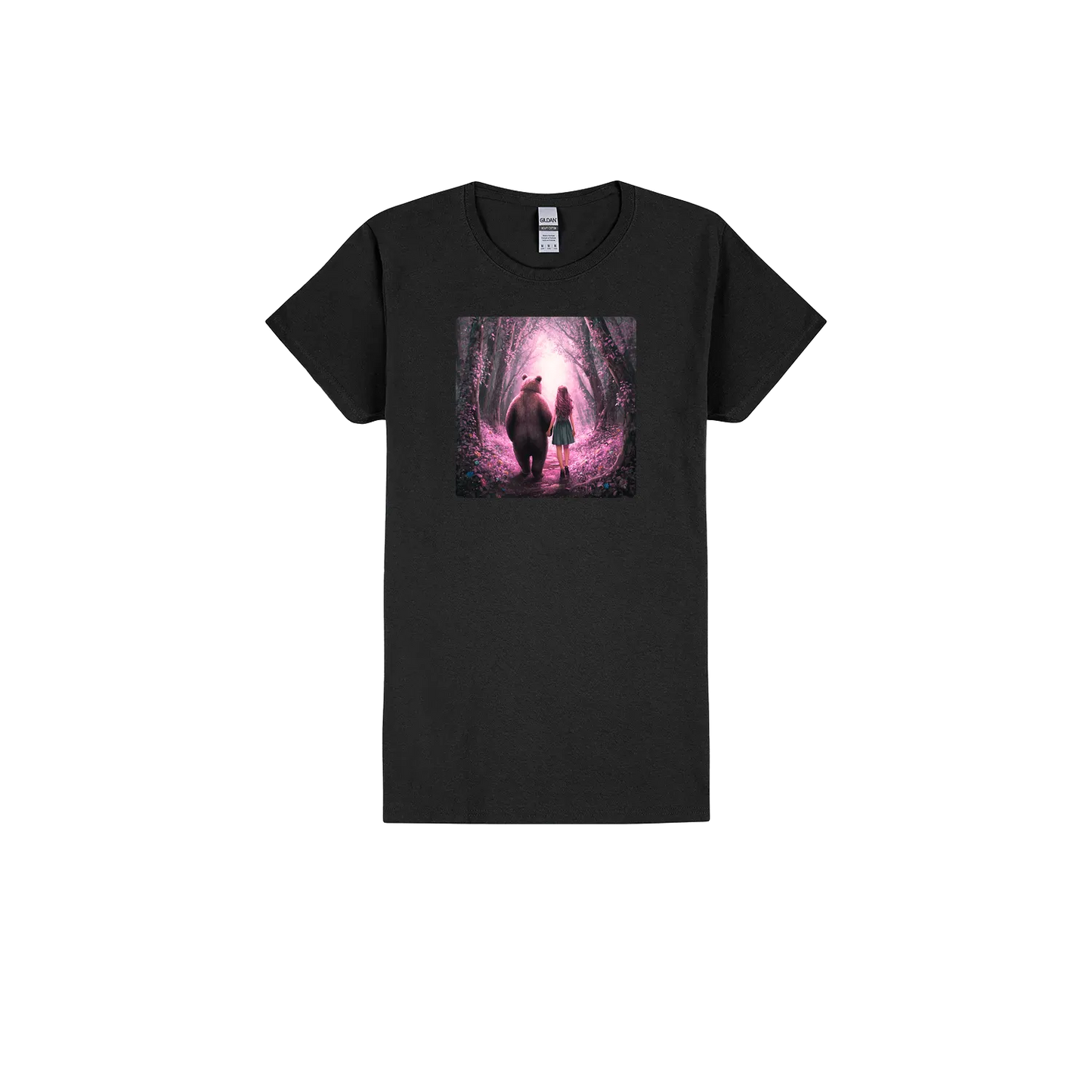 Black front flat lay
