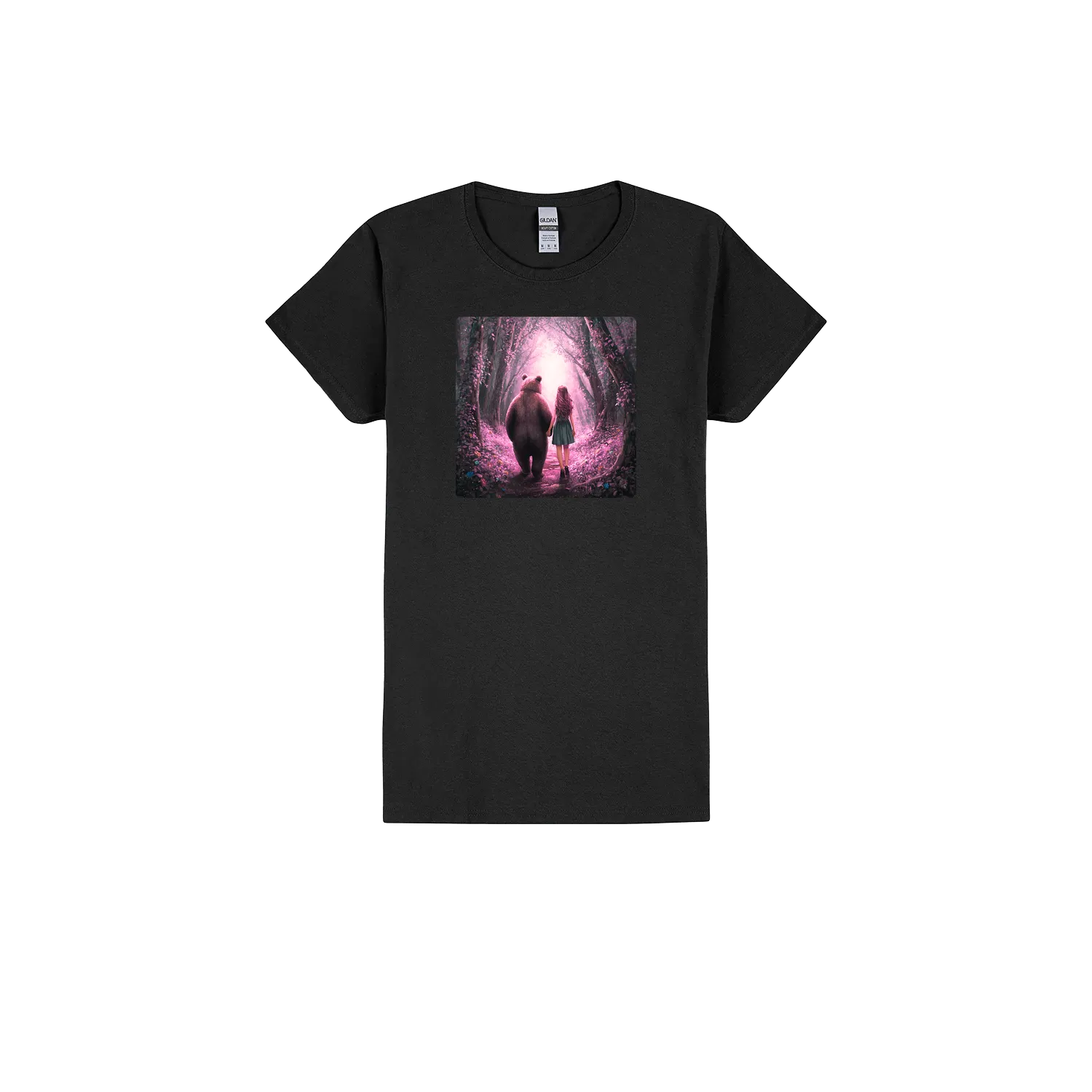 Black front flat lay