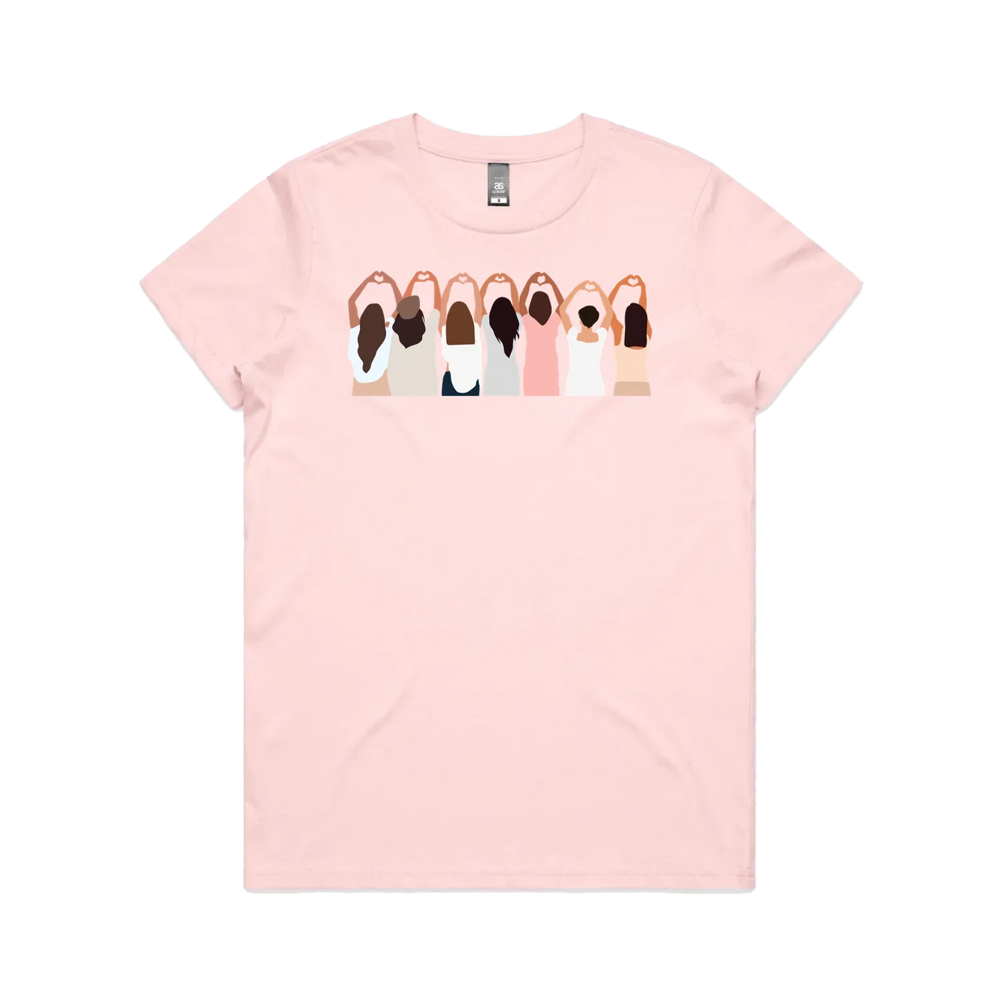 Pink front flat lay