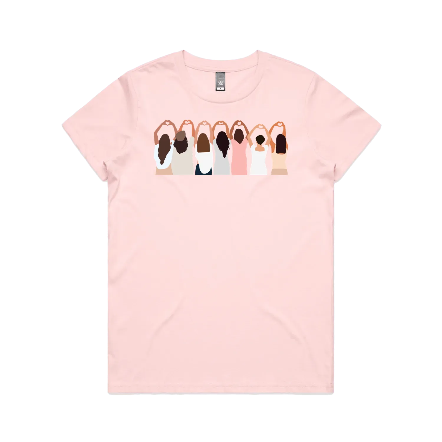 Pink front flat lay