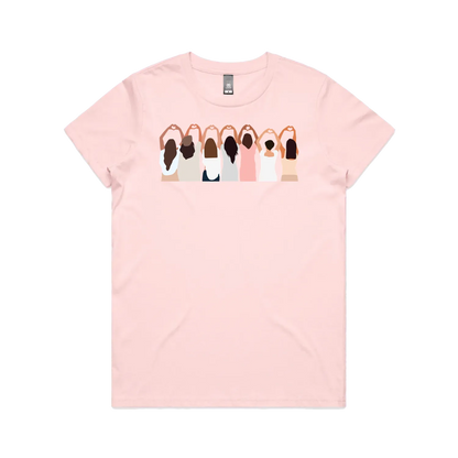 Pink front flat lay