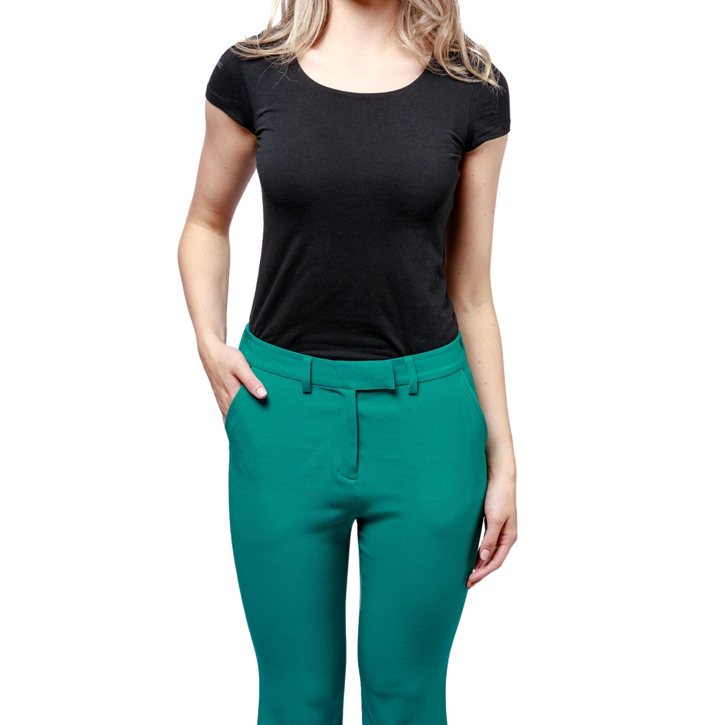 Teal Trousers