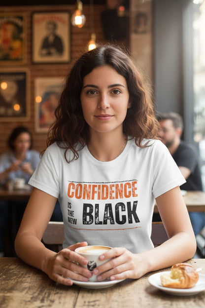 Confidence is the New Black T-Shirt Black