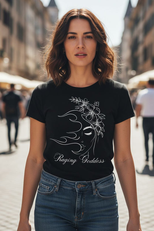 Raging Goddess T-Shirt Black