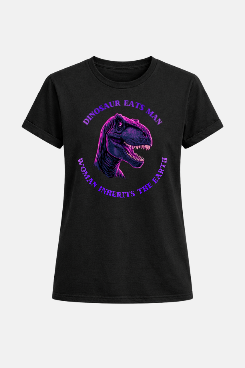 Woman Inherits Earth T-shirt Black