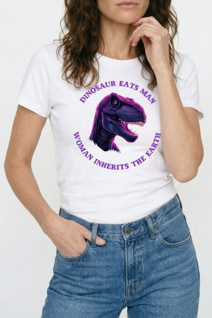Woman Inherits Earth T-shirt Black