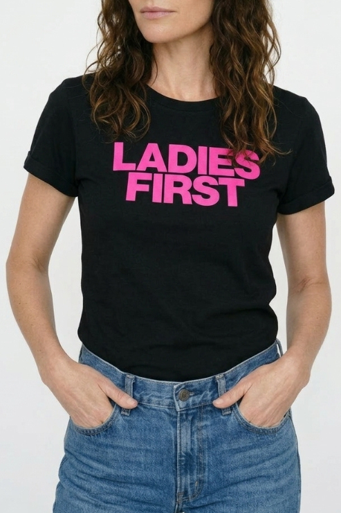 Ladies First T-shirt Black