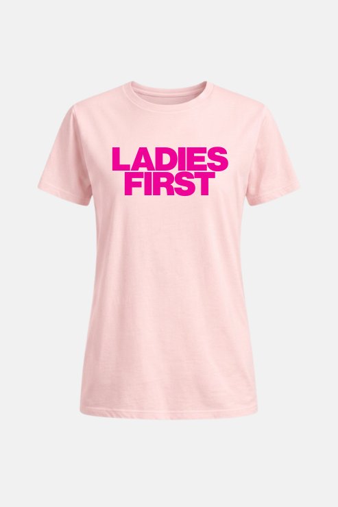 Ladies First T-shirt Pink