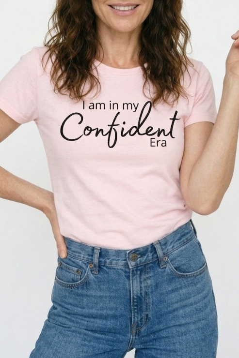 In My Confident Era T-shirt Pink