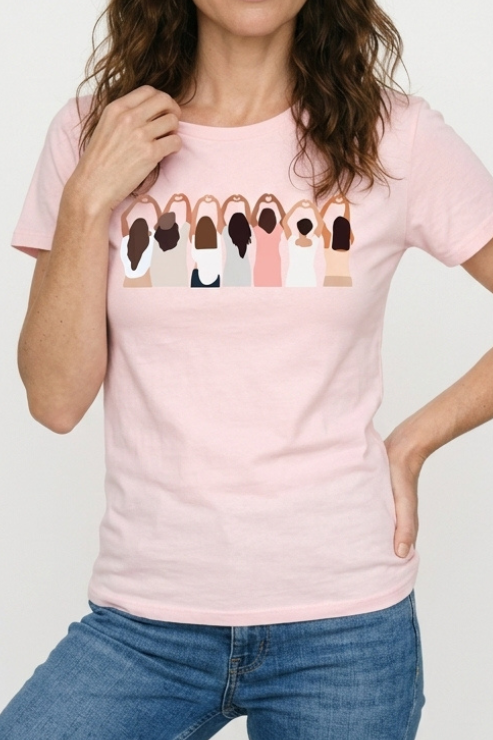 Sisterhood T-shirt Pink